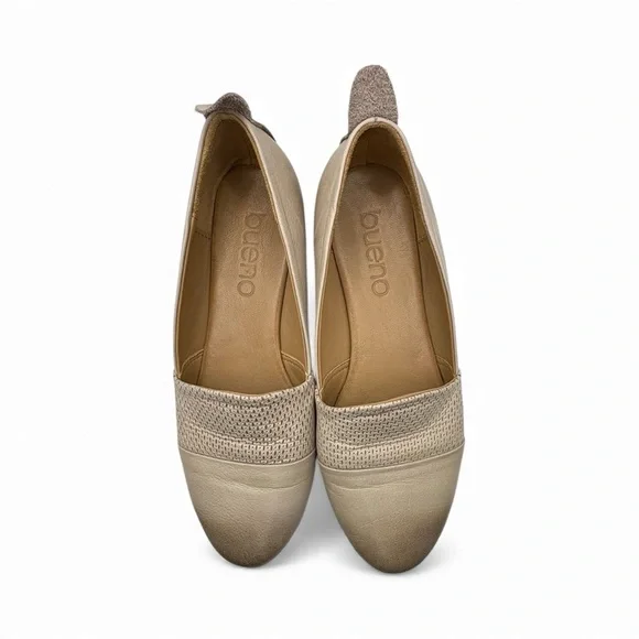 Bueno Women's Beige and Taupe Loafers - Picture 2 of 10